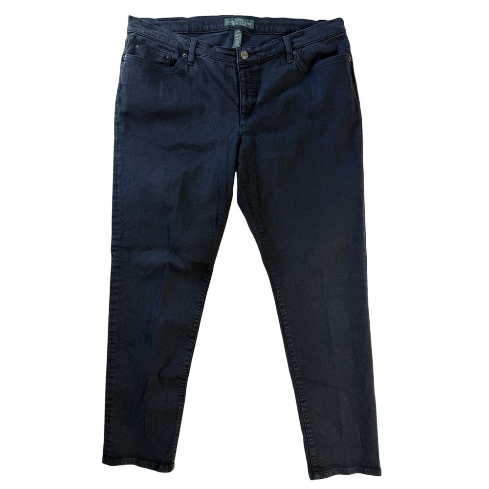Lauren Jeans Co Ralph Lauren Black Jeans Women's 16W Straight Leg